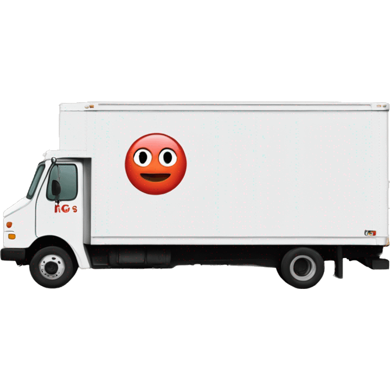 Boxtruck with letters "PGS” on the side emoji