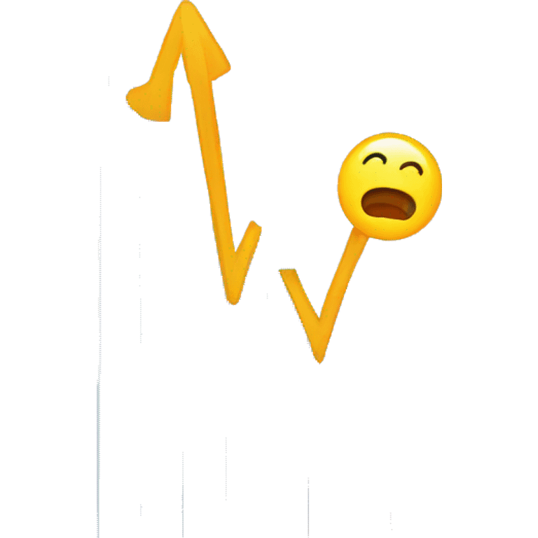 price chart going down emoji