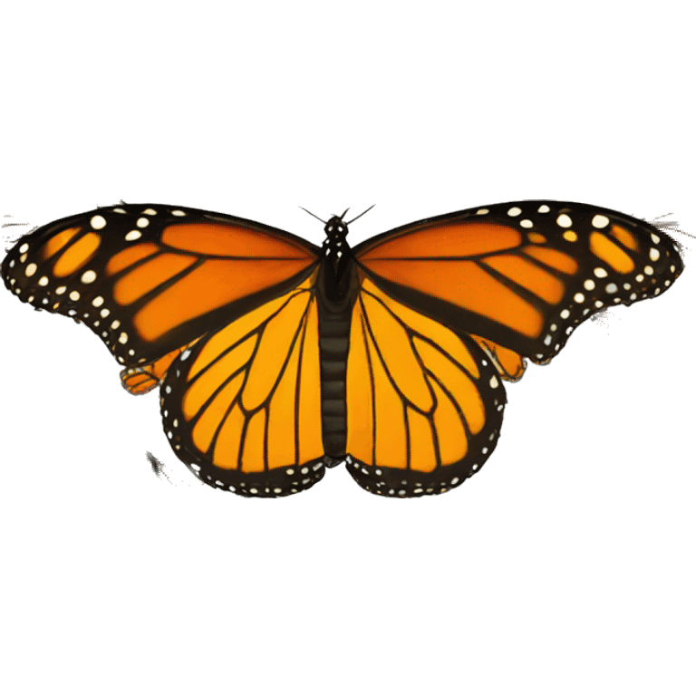 Monarch butterfly emoji