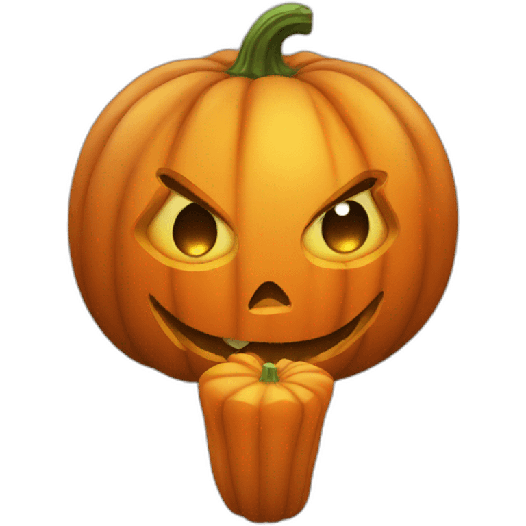 sexy pumpkin emoji