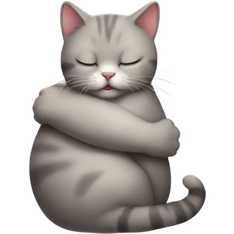 Hug cat emoji