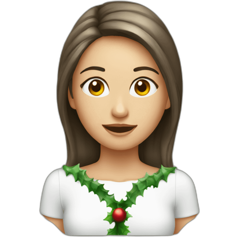 christmas girl on monitor emoji