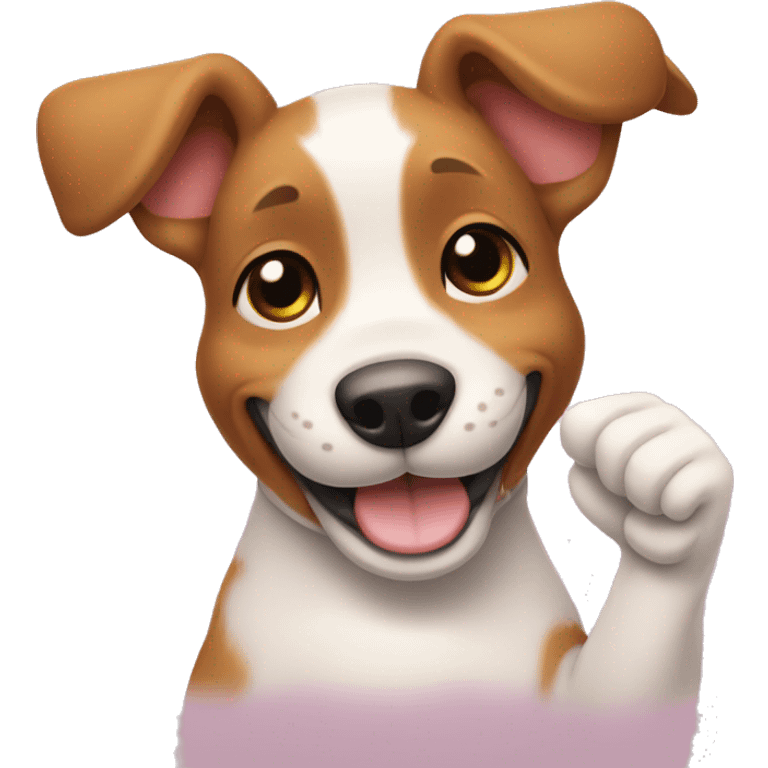 a thumbs-up puppy emoji