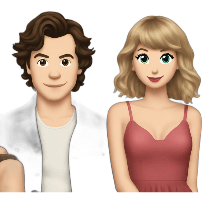 Harry styles and Taylor swift emoji