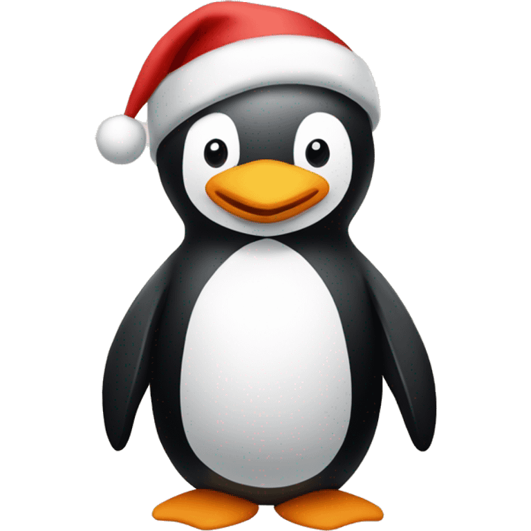 Ein Pinguin in Weihnachtsstimmung emoji