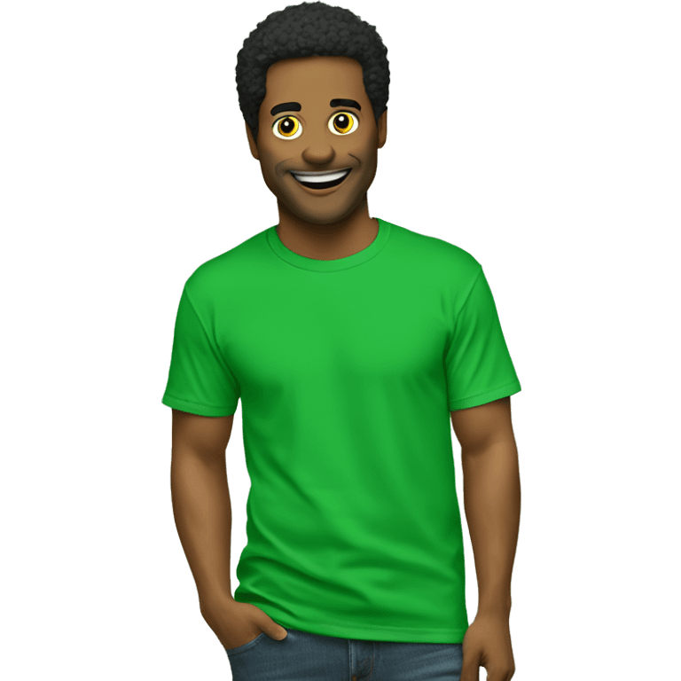 green ringer t-shirt emoji