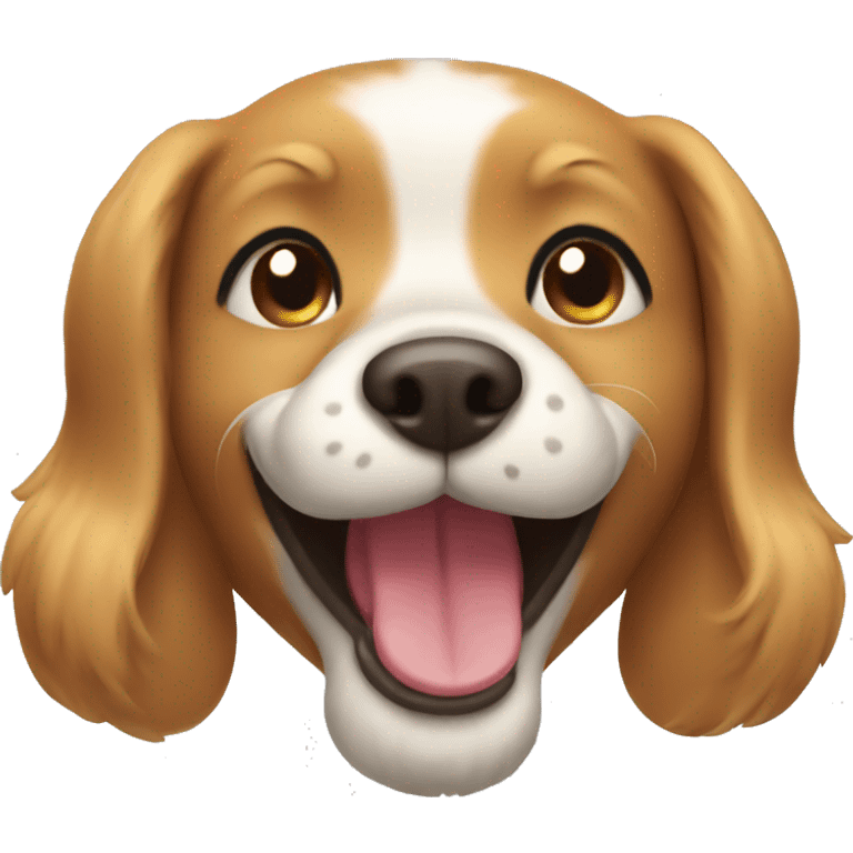 Dog smiling emoji