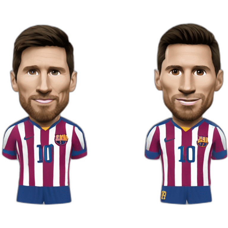 Lionel messi qui tape Cristiano Ronaldo emoji