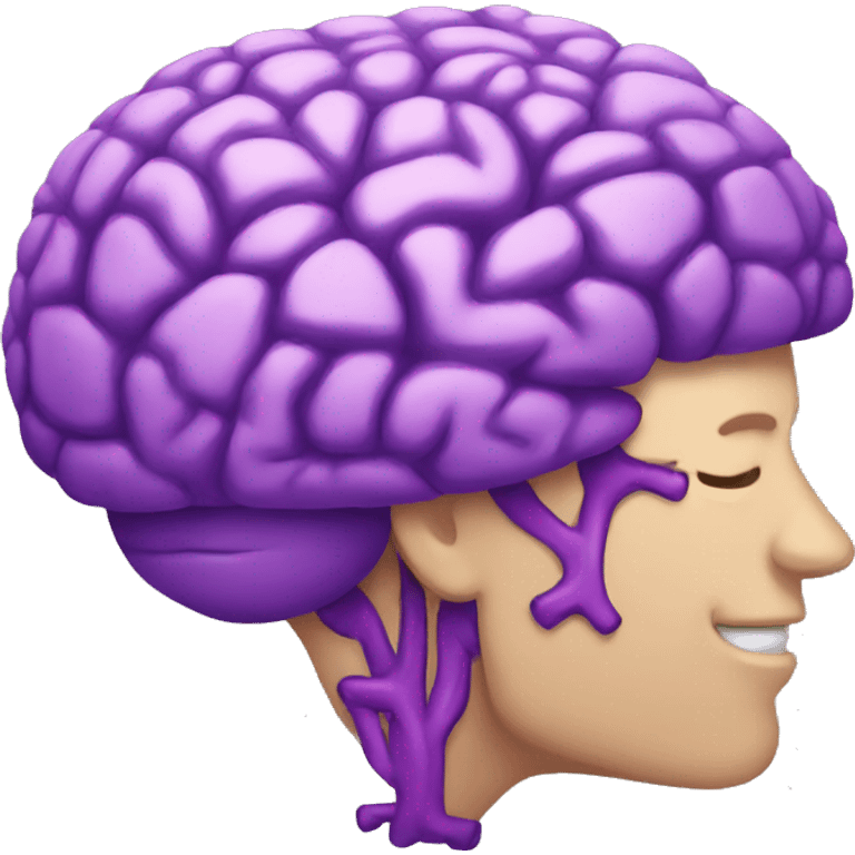 purple brain emoji