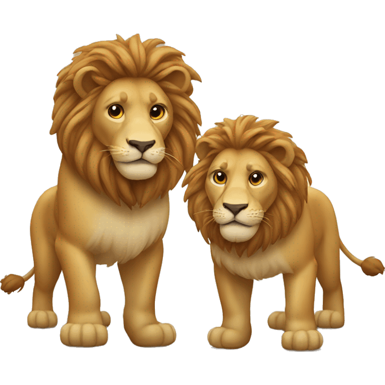 two lions emoji