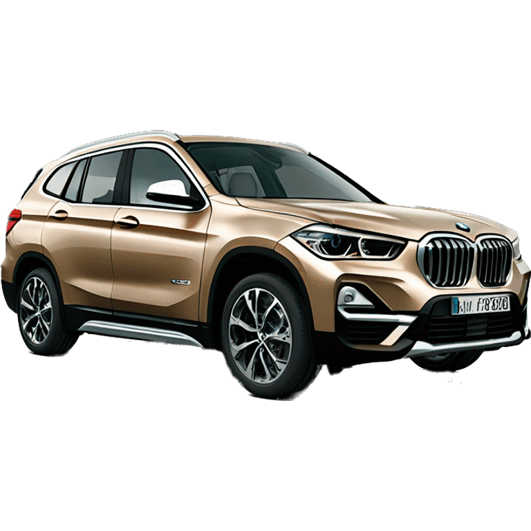 Bmw x1 2020 with leather beige seats  emoji