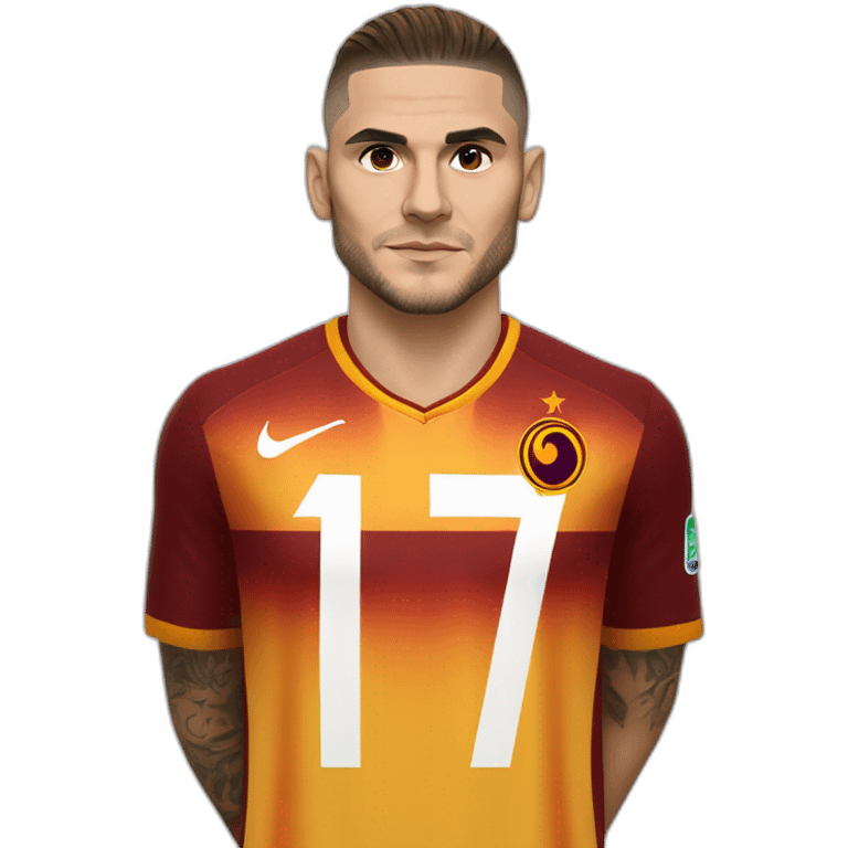 Mauro icardi with Galatasaray jersey emoji