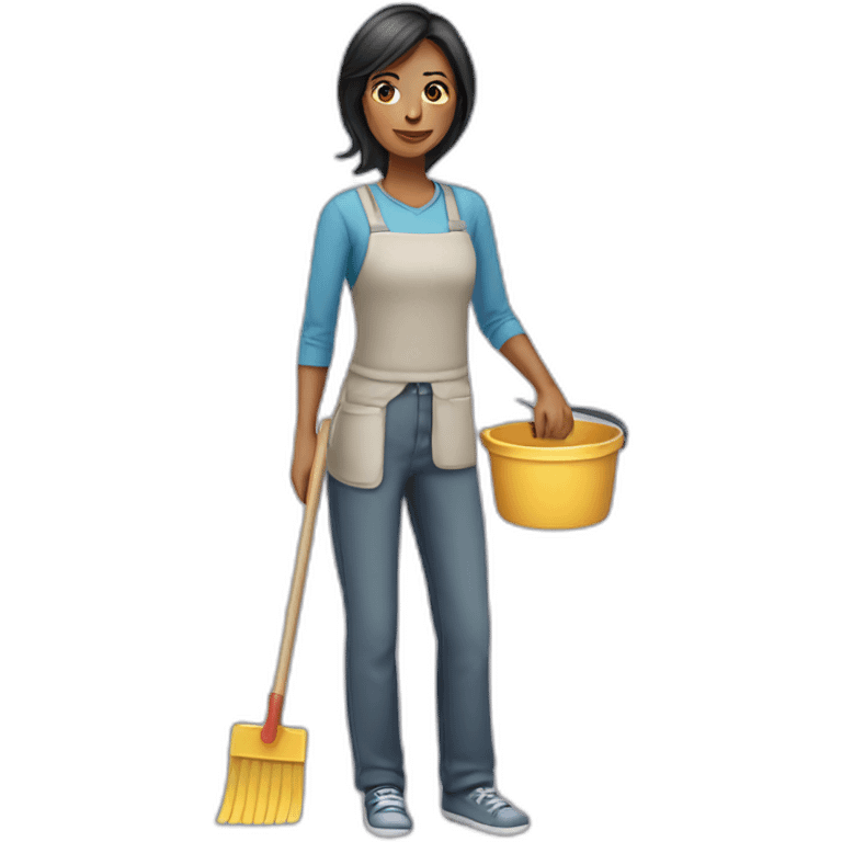 female-domestic-worker-usa emoji