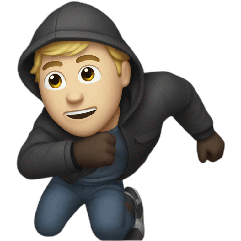 Definitely not a black guy robbing a white man emoji