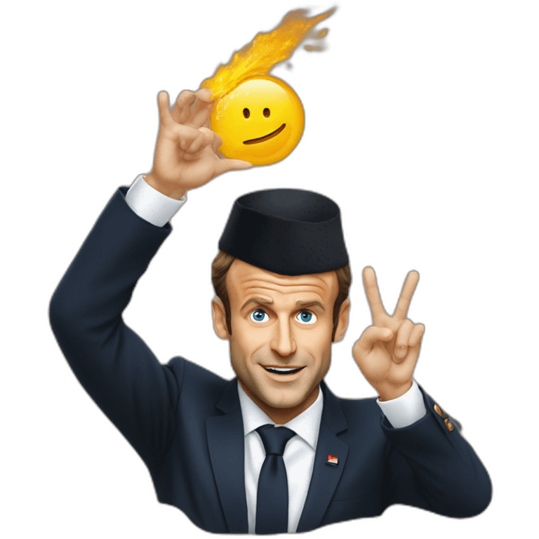 Emmanuel Macron en sorcier emoji