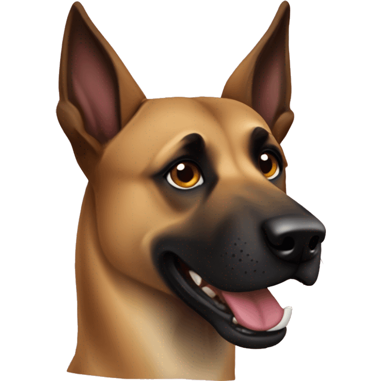 malinois dog aboie méchant emoji