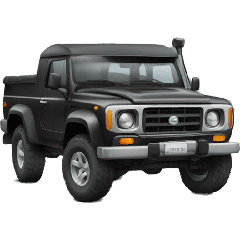 camioneta negra 4x4 emoji