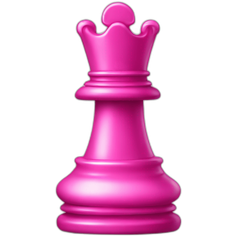 Pink chess piece emoji