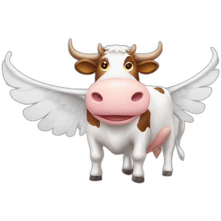 Cow with wings emoji