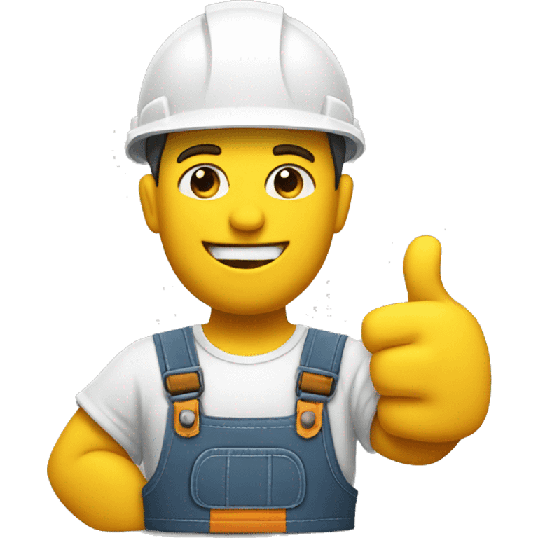 builder with 2 thumb up emoji