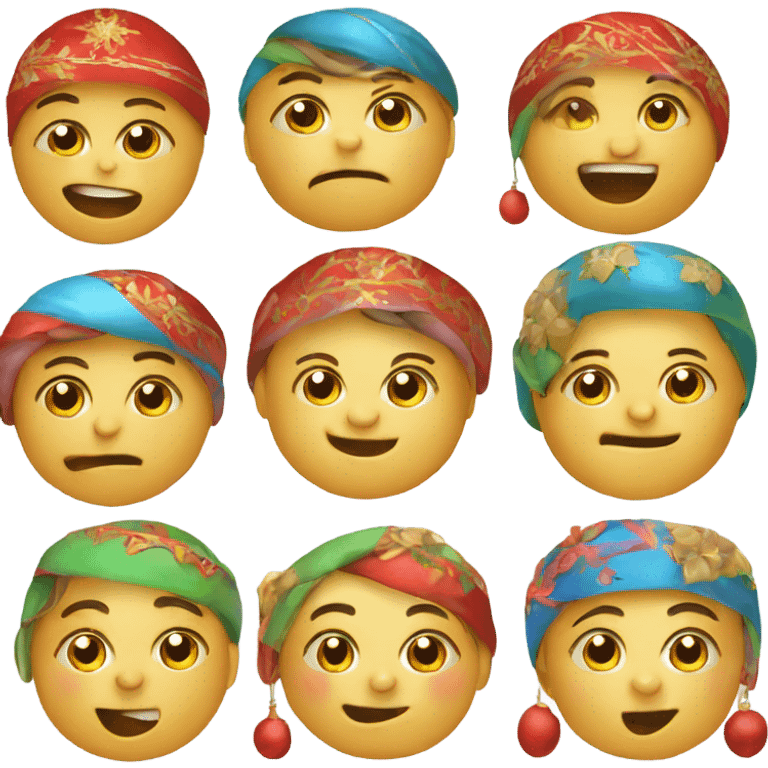 russian new year sweet gift for kids emoji