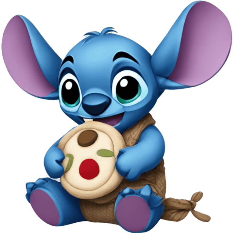 Stitch con su peluche  emoji