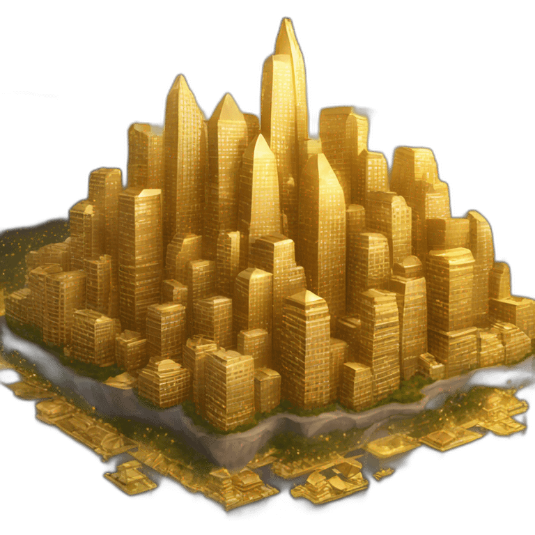 shining-golden-city-realistic emoji