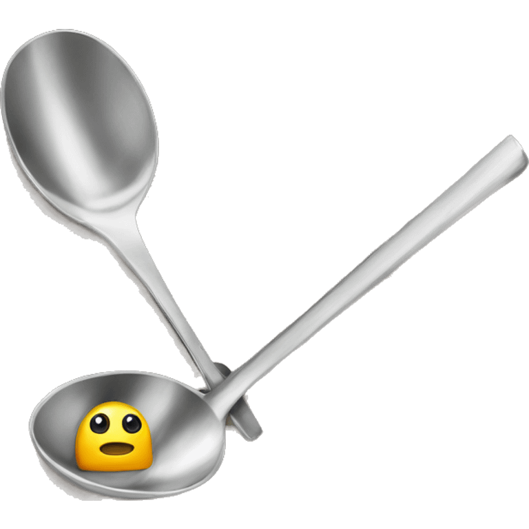 A spoon with Helicopter emoji