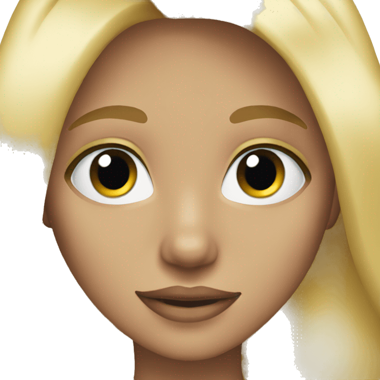 blonde pretty girl  emoji