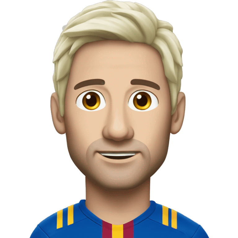 Chèvre faisant du foot avec la tête à Messi emoji