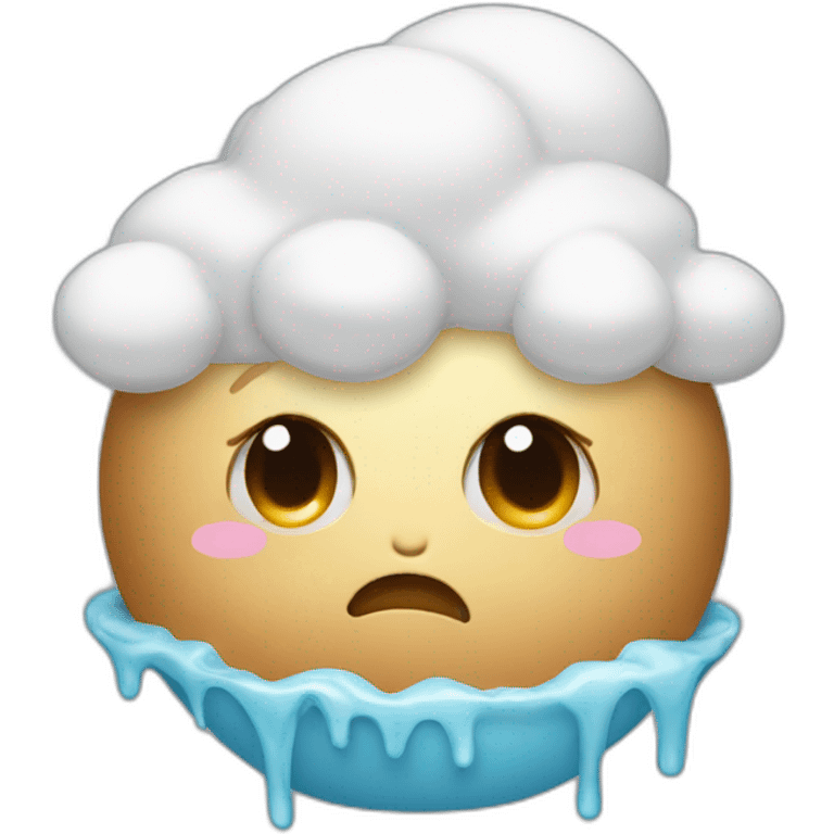 Creampuff crying  emoji