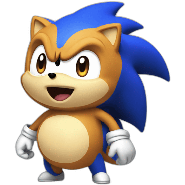 Sonic big belly emoji