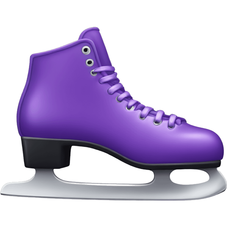 Purple ice skate emoji