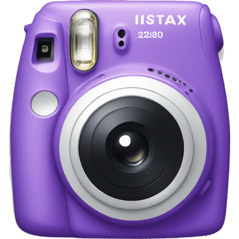 Purple instax camera emoji