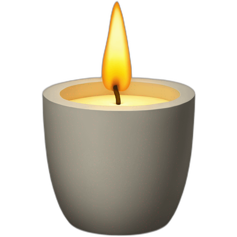 candle in a concrete vessel emoji