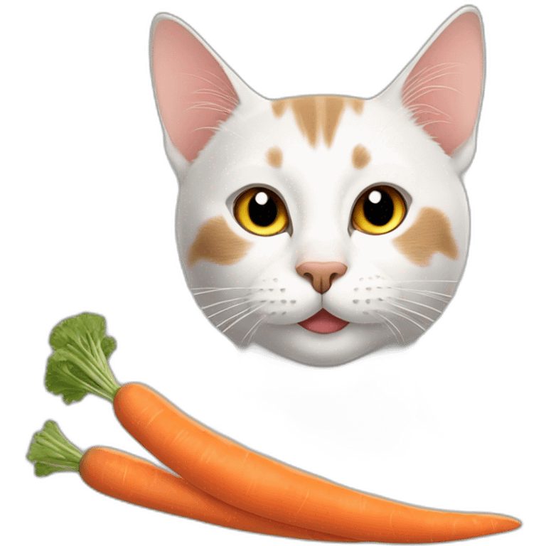 Cat with carrots emoji