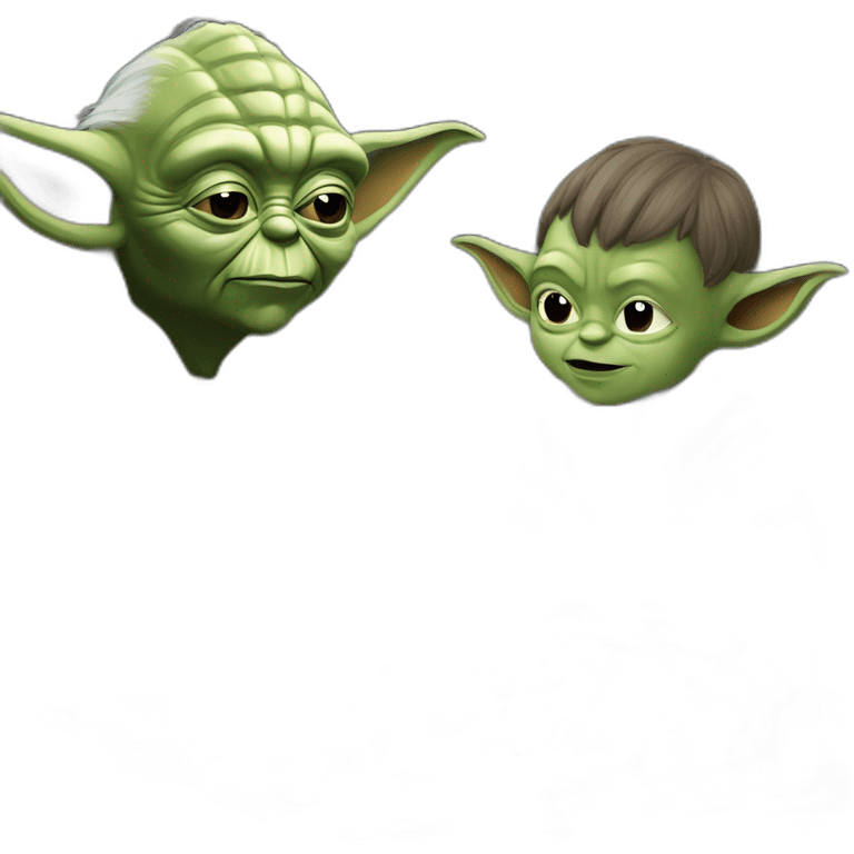 Master yoda y dark vader ajedrez emoji