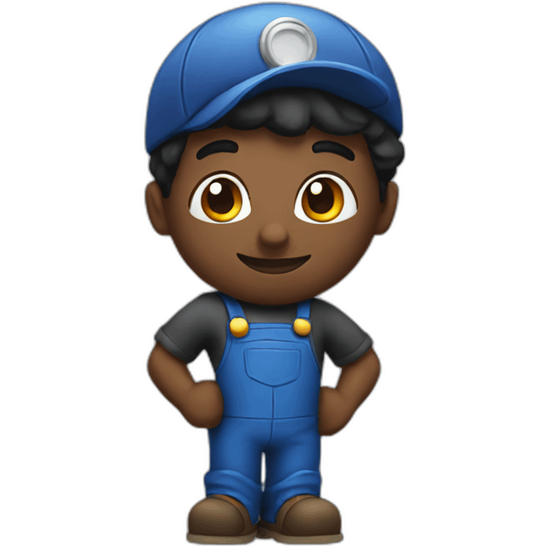 black plumber emoji