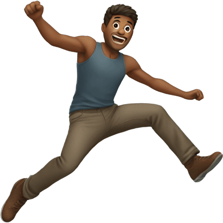 a man jumping emoji