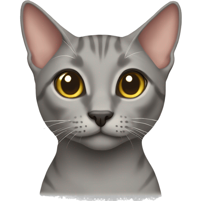 Grey oriental cat  emoji