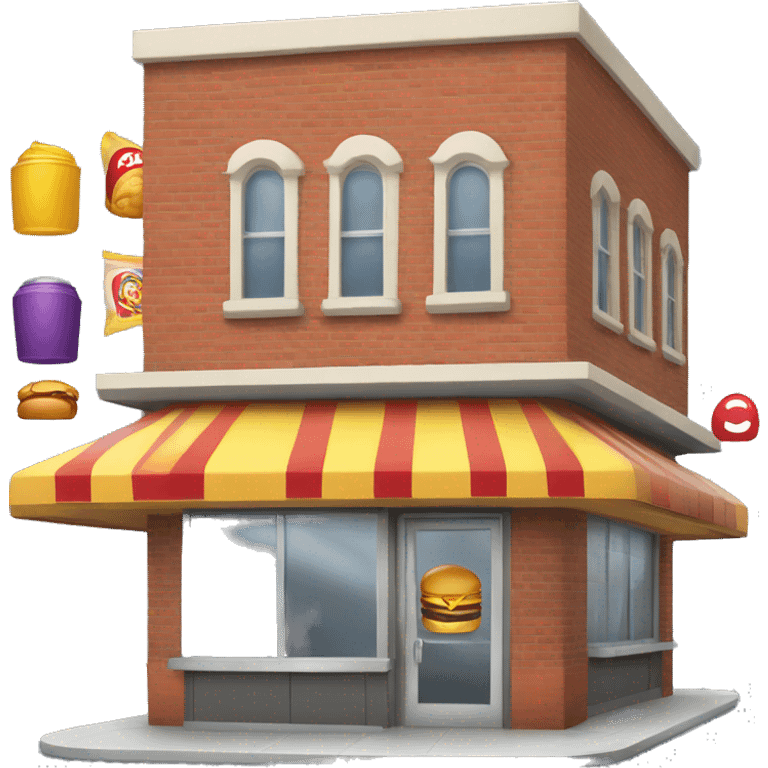 fastfood restaurant building emoji