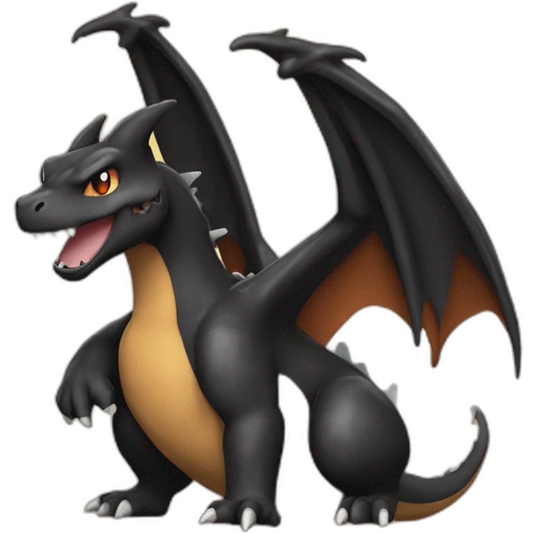 Black Charizard emoji