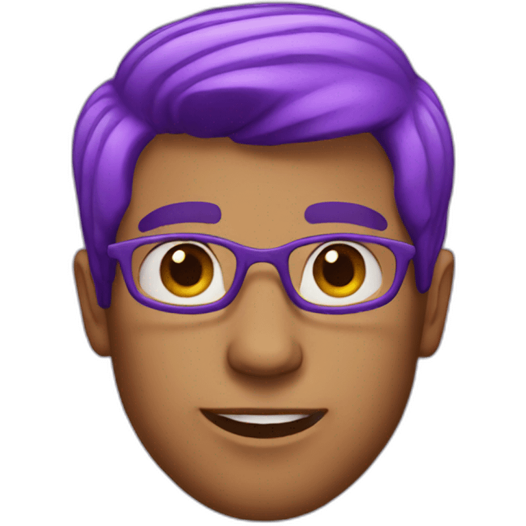 guy with purple hair emoji