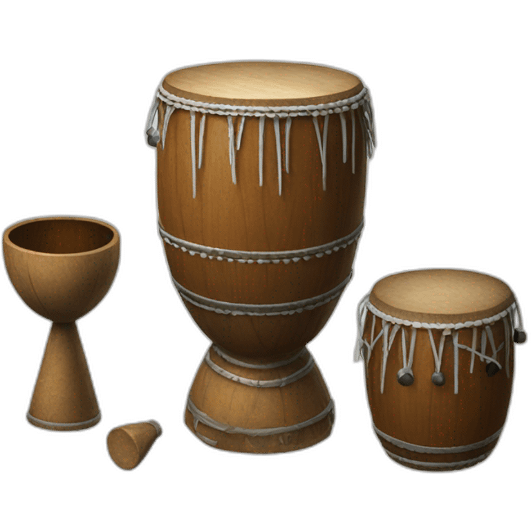 Erlandskian  Terminian Goblet Drum Instrument Ethnic emoji