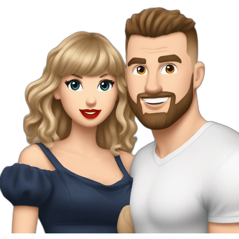 Taylor swift and travis kelce emoji