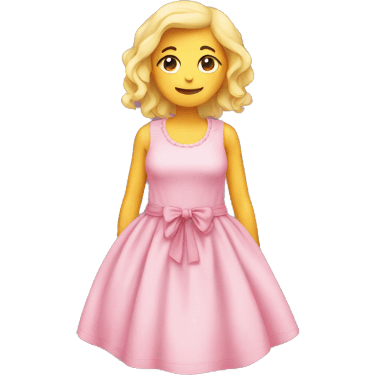 Pink soft cute dress emoji