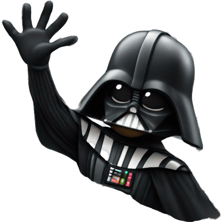 Darth vader smiling and waving emoji