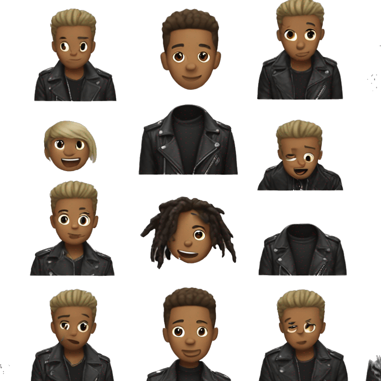 Jaden smith in leather jacket emoji