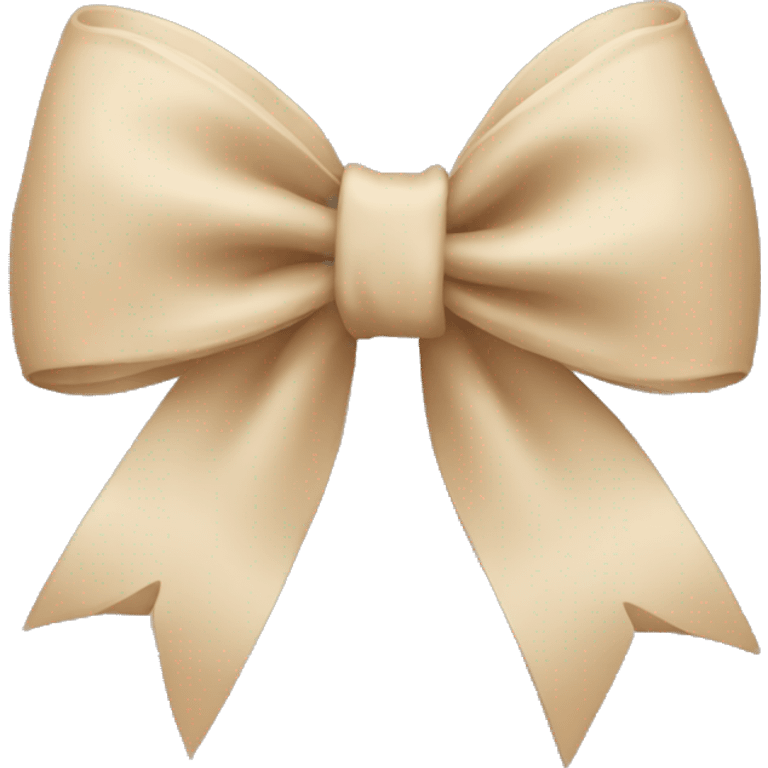 Beige bow emoji