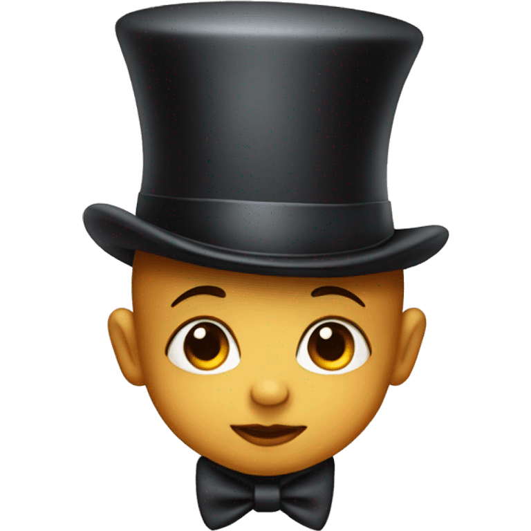 Baby with a top hat emoji